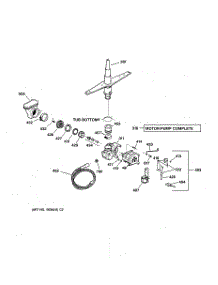 03 - Motor-Pump Mechanism parts for Ge Dishwasher GSD2325F00BB from AppliancePartsPros.com