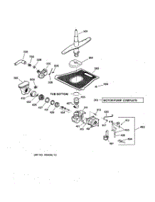 03 - Motor-Pump Mechanism parts for Ge Dishwasher GSD5310D01AA from AppliancePartsPros.com