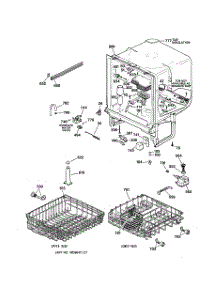 02 - Body Parts parts for Ge Dishwasher GSD3420Z07BB from AppliancePartsPros.com