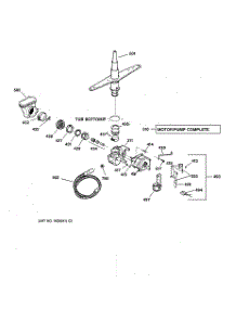 03 - Motor-Pump Mechanism parts for Ge Dishwasher GSD3420Z07BB from AppliancePartsPros.com
