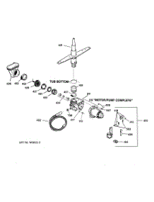 03 - Motor-Pump Mechanism parts for Ge Dishwasher GSD3620Z07BB from AppliancePartsPros.com