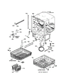 02 - Body Parts parts for Ge Dishwasher GSD4010Z07AA from AppliancePartsPros.com