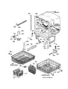 02 - Body Parts parts for Ge Dishwasher GSD4132Z07WW from AppliancePartsPros.com