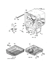02 - Body Parts parts for Ge Dishwasher GSD1920C07BB from AppliancePartsPros.com