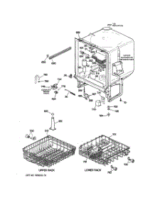02 - Body Parts parts for Ge Dishwasher GSD3230Z07WW from AppliancePartsPros.com