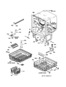 02 - Body Parts parts for Ge Dishwasher GSD3930C07WW from AppliancePartsPros.com