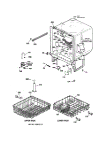 02 - Body Parts parts for Ge Dishwasher GSD3230ZZ3WW from AppliancePartsPros.com