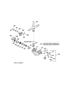 03 - Motor-Pump Mechanism parts for Ge Dishwasher GSD4940C01SS from AppliancePartsPros.com
