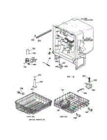 02 - Body Parts parts for Ge Dishwasher GSC3400Z01BL from AppliancePartsPros.com