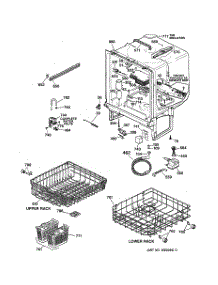 02 - Body Parts parts for Ge Dishwasher GSD3735D00WW from AppliancePartsPros.com
