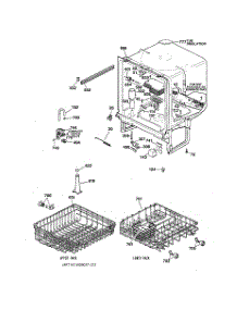 02 - Body Parts parts for Ge Dishwasher GSD3630ZZ2WW from AppliancePartsPros.com