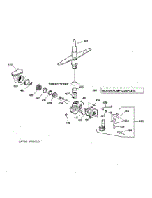 03 - Motor-Pump Mechanism parts for Ge Dishwasher GSD3735D00WW from AppliancePartsPros.com