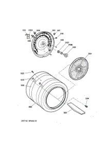 04 - Drum parts for Ge Dryer DPSB650EC1CC from AppliancePartsPros.com