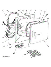02 - Front Panel & Door parts for Ge Dryer DPSB620EC2WW from AppliancePartsPros.com