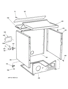 03 - Cabinet parts for Ge Dryer DPSB650EC0WW from AppliancePartsPros.com