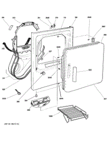 02 - Front Panel & Door parts for Ge Dryer DPSB620GC3WW from AppliancePartsPros.com
