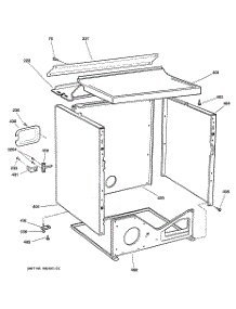 03 - Cabinet parts for Ge Dryer DPSB620EC1WW from AppliancePartsPros.com