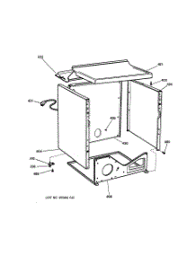 03 - Cabinet parts for Ge Dryer DPSB620GC1WW from AppliancePartsPros.com