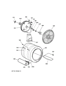 04 - Drum parts for Ge Dryer DPSB620GC1WW from AppliancePartsPros.com