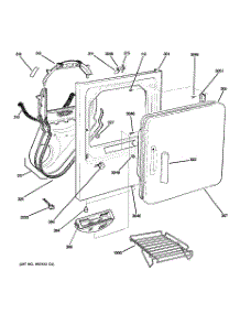 02 - Front Panel & Door parts for Ge Dryer DPSB613GD1WW from AppliancePartsPros.com