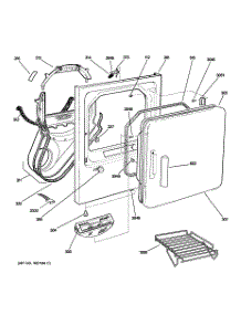02 - Front Panel & Door parts for Ge Dryer DPSB619GD0WW from AppliancePartsPros.com