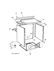 03 - Cabinet parts for Ge Dryer DPSR483GA1AA from AppliancePartsPros.com