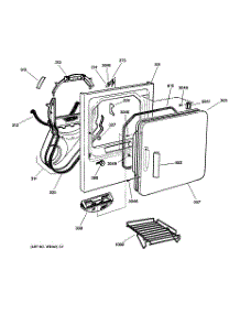 02 - Front Panel & Door parts for Ge Dryer DPSR513EA2WW from AppliancePartsPros.com