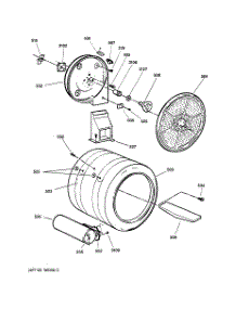 04 - Drum parts for Ge Dryer DPSB519GB0WC from AppliancePartsPros.com