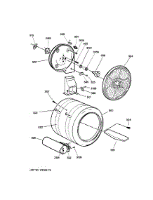04 - Drum parts for Ge Dryer DPSR513GA0WW from AppliancePartsPros.com