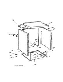 03 - Cabinet parts for Ge Dryer DPSB619GD1WW from AppliancePartsPros.com
