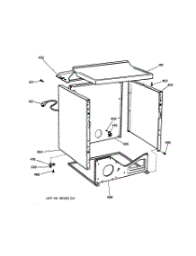 03 - Cabinet parts for Ge Dryer DPSB620GC4CC from AppliancePartsPros.com
