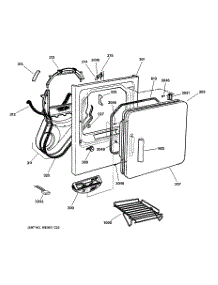 02 - Front Panel & Door parts for Ge Dryer DPSE592EA0AA from AppliancePartsPros.com