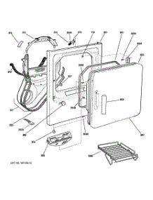 02 - Front Panel & Door parts for Ge Dryer DPSB650GC0WW from AppliancePartsPros.com