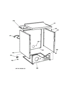 03 - Cabinet parts for Ge Dryer DPSB650GC0WW from AppliancePartsPros.com