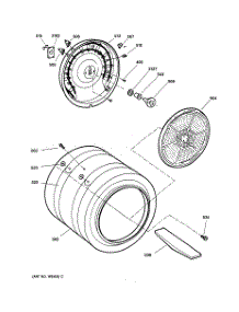 04 - Drum parts for Ge Dryer DPSB519EB0CC from AppliancePartsPros.com
