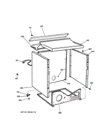 03 - Cabinet parts for Ge Dryer DPSE592GA1WW from AppliancePartsPros.com