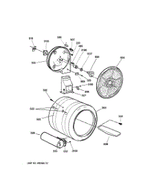 04 - Drum parts for Ge Dryer DPSE592GA1WW from AppliancePartsPros.com