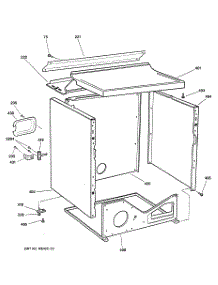 03 - Cabinet parts for Ge Dryer DPSB619ED2CC from AppliancePartsPros.com