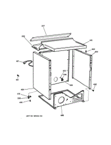 03 - Cabinet parts for Ge Dryer DPSE592GA2AA from AppliancePartsPros.com