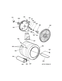 04 - Drum parts for Ge Dryer DPSB619GD2CC from AppliancePartsPros.com