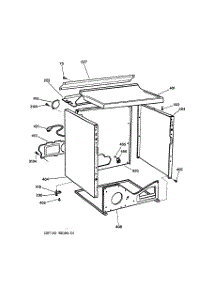 03 - Cabinet parts for Ge Dryer DPSR473GW0WW from AppliancePartsPros.com