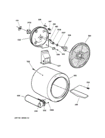 04 - Drum parts for Ge Dryer DPSR473GW0WW from AppliancePartsPros.com