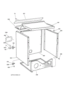 03 - Cabinet parts for Ge Dryer DPSR483EA1AA from AppliancePartsPros.com