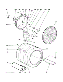 04 - Drum parts for Ge Dryer DNCD450GG6WC from AppliancePartsPros.com