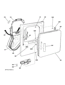 02 - Front Panel & Door parts for Ge Dryer DNCK440EA1WC from AppliancePartsPros.com