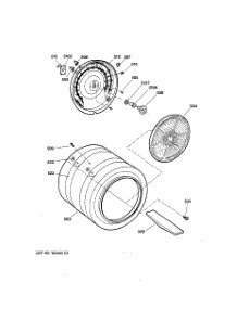 04 - Drum parts for Ge Dryer DNCD450EG2WC from AppliancePartsPros.com