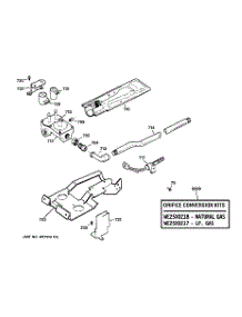 05 - Gas Valve & Burner Assembly parts for Ge Dryer DNCK440GA0WC from AppliancePartsPros.com