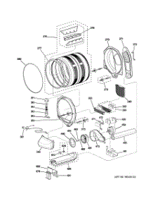 03 - Drum, Blower & Motor parts for Ge Dryer DPGT750EC0PL from AppliancePartsPros.com