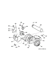 06 - Blower & Drive Assembly parts for Ge Dryer DDC4500T3WH from AppliancePartsPros.com