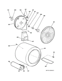 05 - Drum parts for Ge Dryer DCVH680GJ2MR from AppliancePartsPros.com